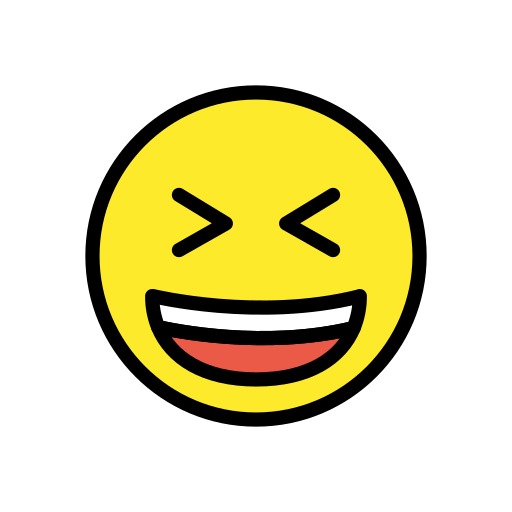 Смеется с прищуренными глазами для OpenMoji 15.1
