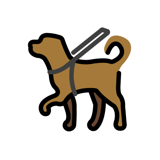 Собака-поводир для OpenMoji 15.1