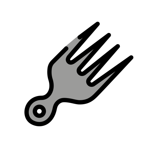 Волосся Pick для OpenMoji 15.1