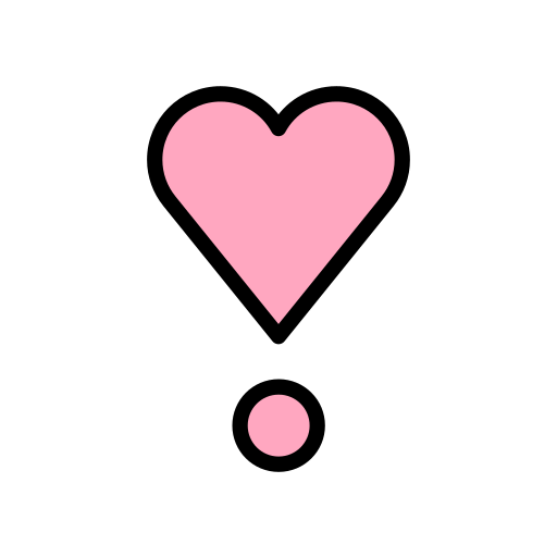 Сердце-восклицательный знак для OpenMoji 15.1