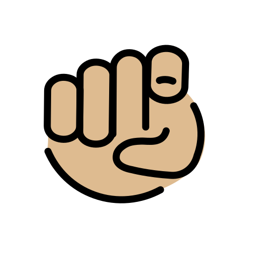 Вказівний палець на себе: світлий тон шкіри для OpenMoji 15.1