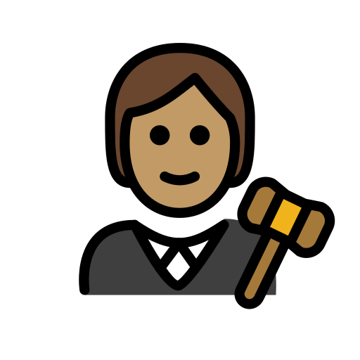 Суддя: середній тон шкіри для OpenMoji 15.1