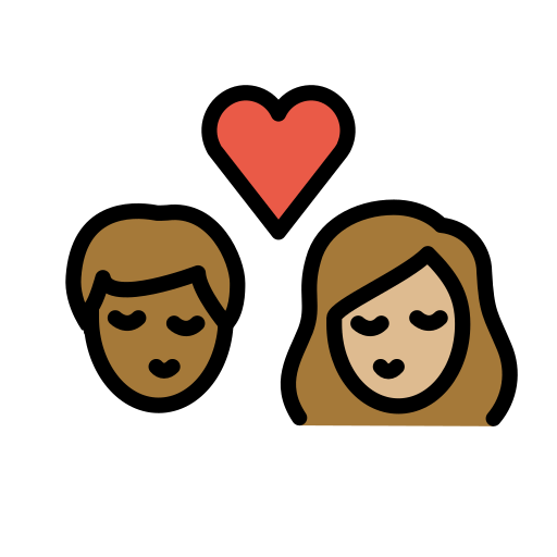Поцілунок: дорослий дорослий темний тон шкіри світлий тон шкіри для OpenMoji 15.1