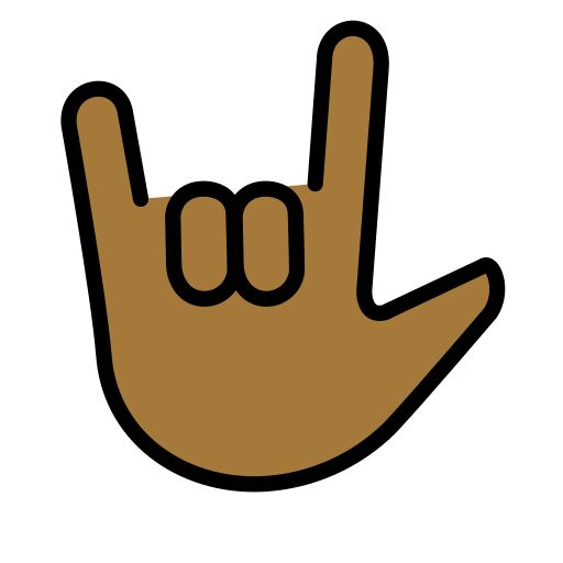 Я-тебе-люблю: темний тон шкіри для OpenMoji 15.1