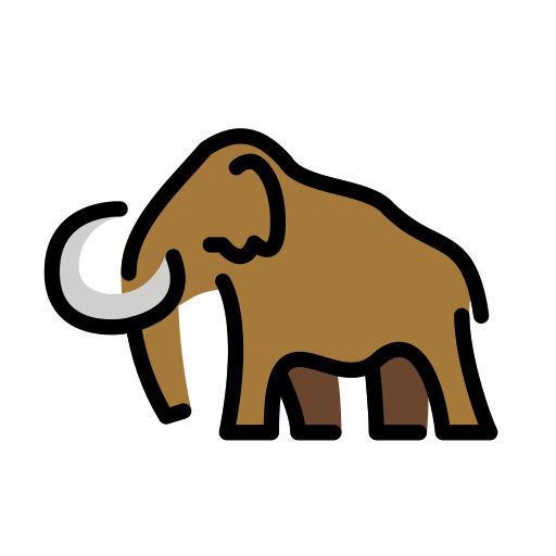 Мамонт для OpenMoji 15.1