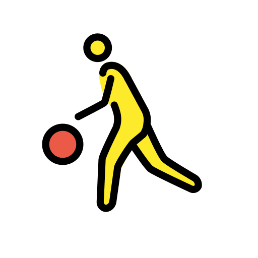 Мужчина с мячом для OpenMoji 15.1