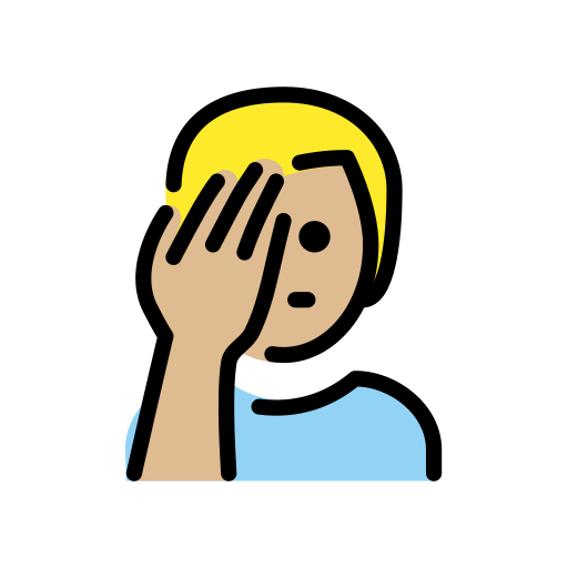 Чоловік втратив дар мови: світлий тон шкіри для OpenMoji 15.1