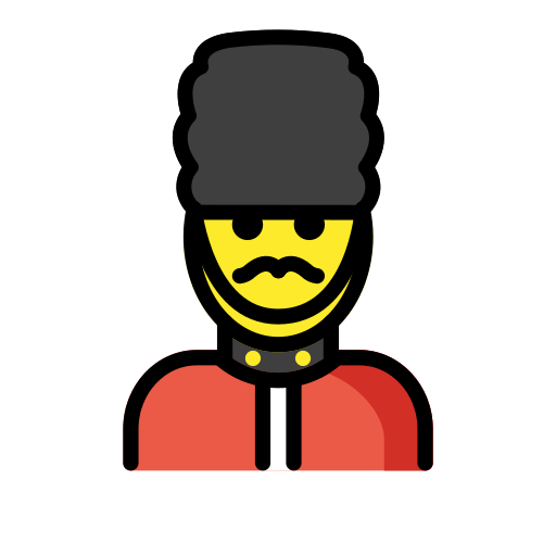 Мужчина-гвардеец для OpenMoji 15.1