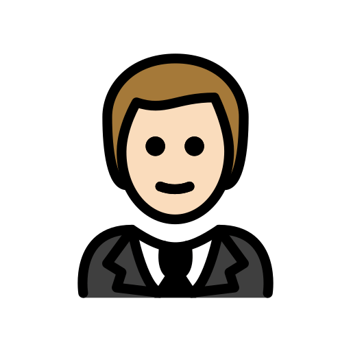 Мужчина в смокинге: очень светлый тон кожи для OpenMoji 15.1