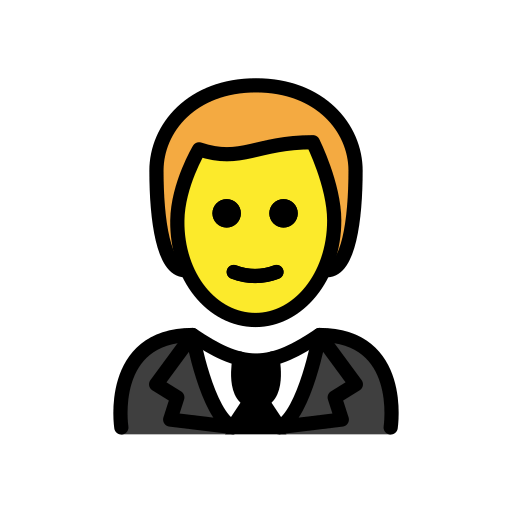 Мужчина в смокинге для OpenMoji 15.1