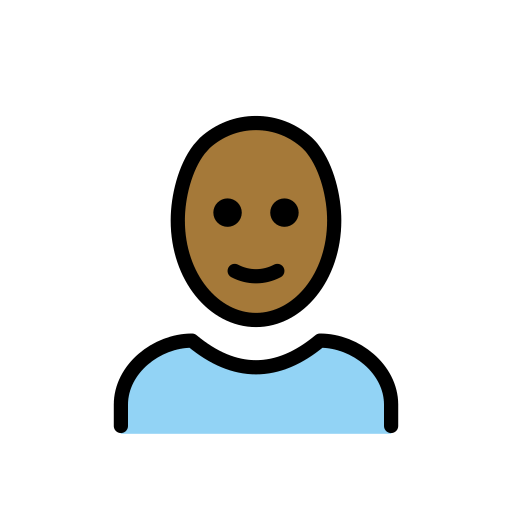 Лисий чоловік: темний тон шкіри для OpenMoji 15.1