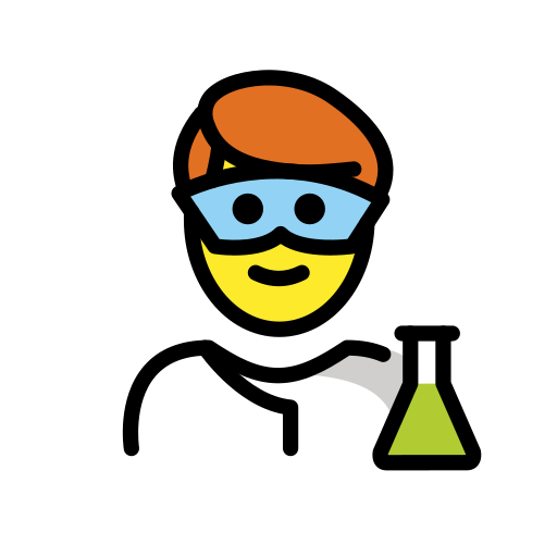 Чоловік-вчений для OpenMoji 15.1