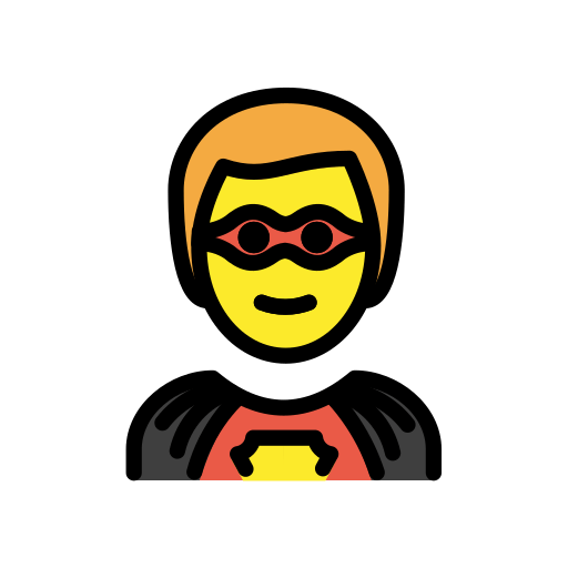 Чоловік-супергерой для OpenMoji 15.1