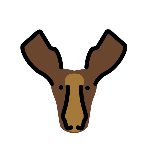 Лось для OpenMoji 15.1