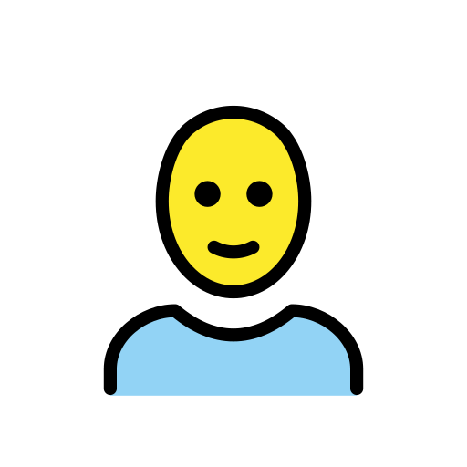 Дорослий: без волосся для OpenMoji 15.1