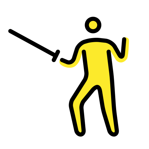 Фехтовальщик для OpenMoji 15.1