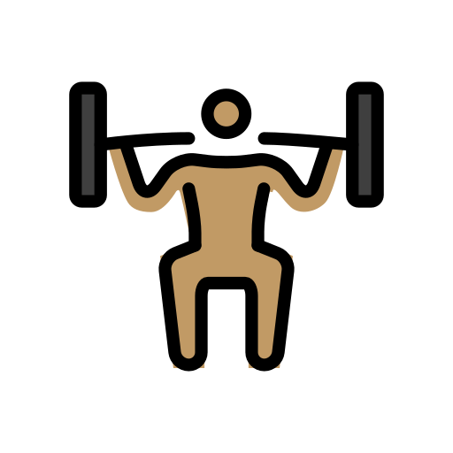 Важкоатлет: середній тон шкіри для OpenMoji 15.1