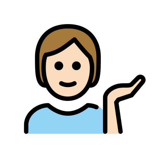 Людина тягне руку: дуже світлий тон шкіри для OpenMoji 15.1