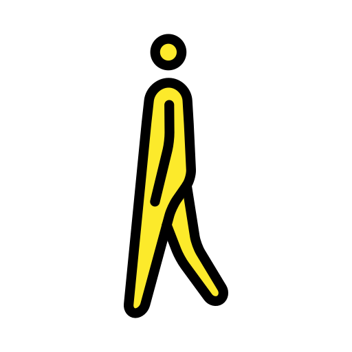 Людина йде для OpenMoji 15.1