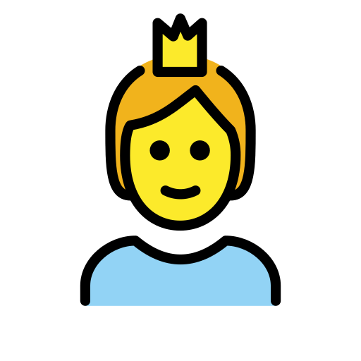 Людина з короною для OpenMoji 15.1