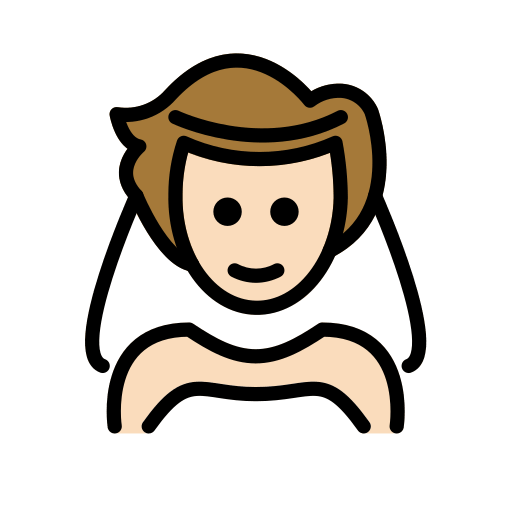 Наречена: дуже світлий тон шкіри для OpenMoji 15.1