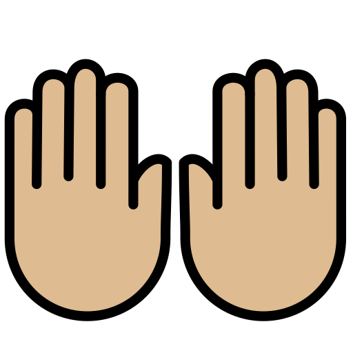 Ура: светлый тон кожи для OpenMoji 15.1