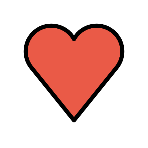 Красное сердце для OpenMoji 15.1
