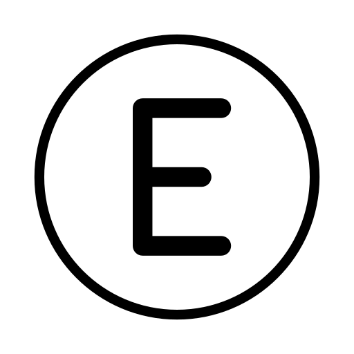 Региональный индикатор Символ Буква E для OpenMoji 15.1