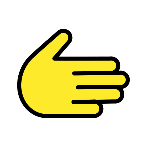 Рука вправо для OpenMoji 15.1