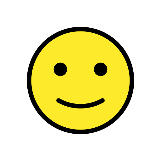 Слегка улыбается для OpenMoji 15.1
