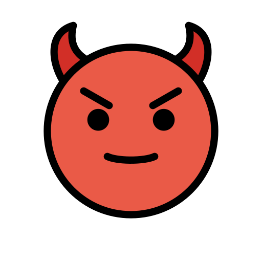 Улыбающийся чертенок для OpenMoji 15.1