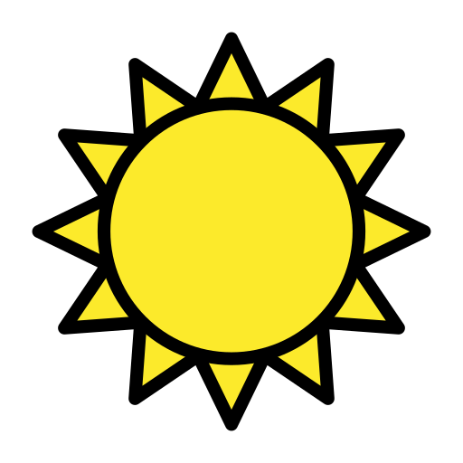 Солнце для OpenMoji 15.1