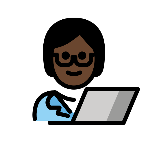 Інженер: дуже темний тон шкіри для OpenMoji 15.1