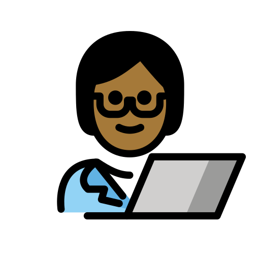 Інженер: темний тон шкіри для OpenMoji 15.1