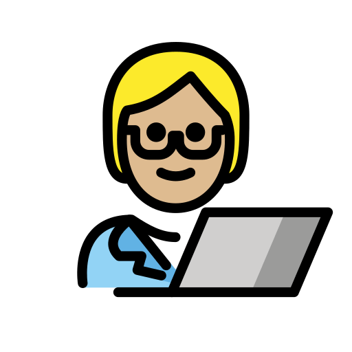 Інженер: світлий тон шкіри для OpenMoji 15.1