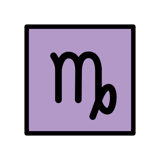 Знак зодиака Дева для OpenMoji 15.1