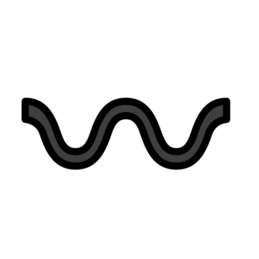 Хвиляста лінія для OpenMoji 15.1