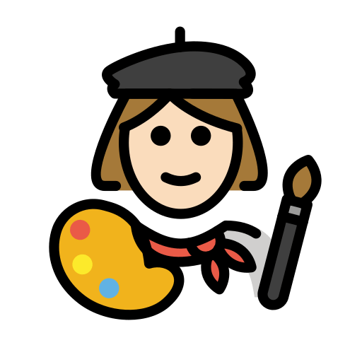 Художниця: дуже світлий тон шкіри для OpenMoji 15.1