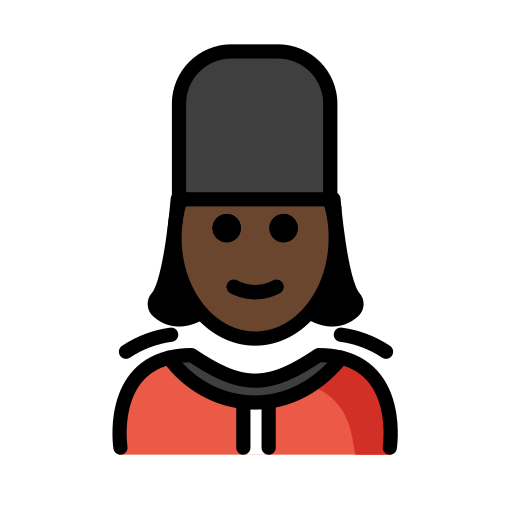 Женщина-гвардеец: очень темный тон кожи для OpenMoji 15.1