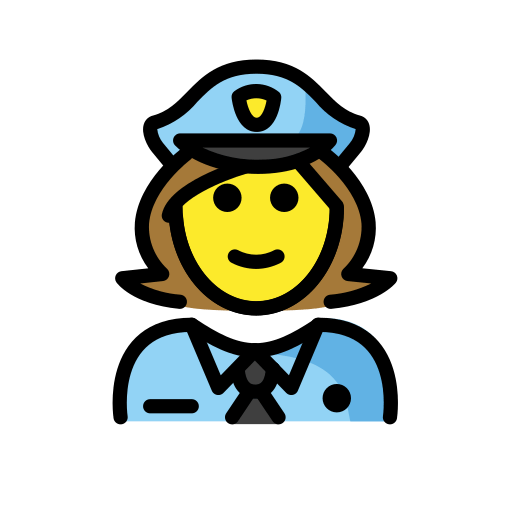 Женщина-полицейский для OpenMoji 15.1