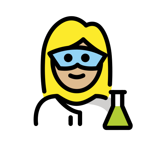 Вчений: світлий тон шкіри для OpenMoji 15.1