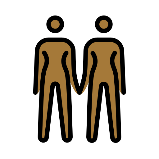 Дві жінки: темний тон шкіри для OpenMoji 15.1