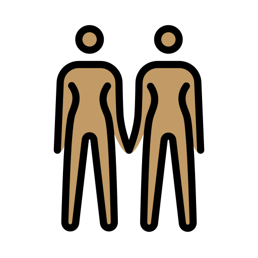 Дві жінки: середній тон шкіри для OpenMoji 15.1