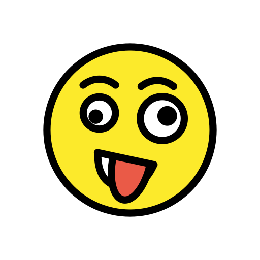 Божевільне обличчя для OpenMoji 15.1