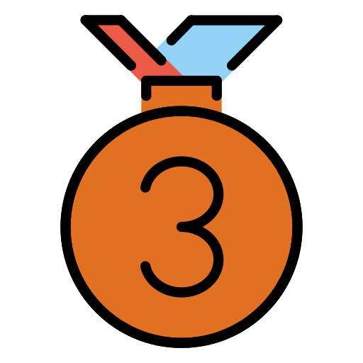 3rd Place Medal for OpenMoji 16.0