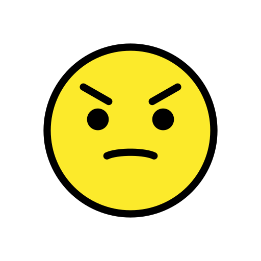 Angry Face for OpenMoji 16.0
