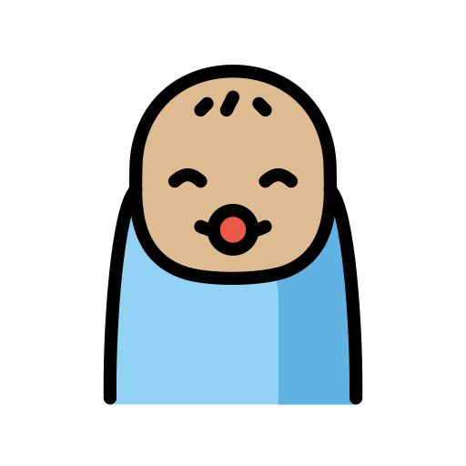 Bebê: Pele Morena Clara para OpenMoji 16.0