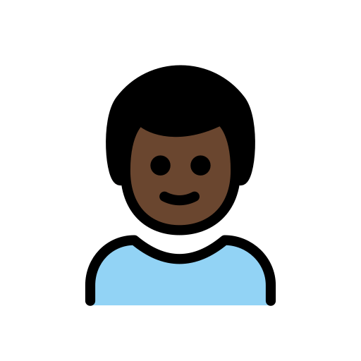 Menino: Pele Escura para OpenMoji 16.0