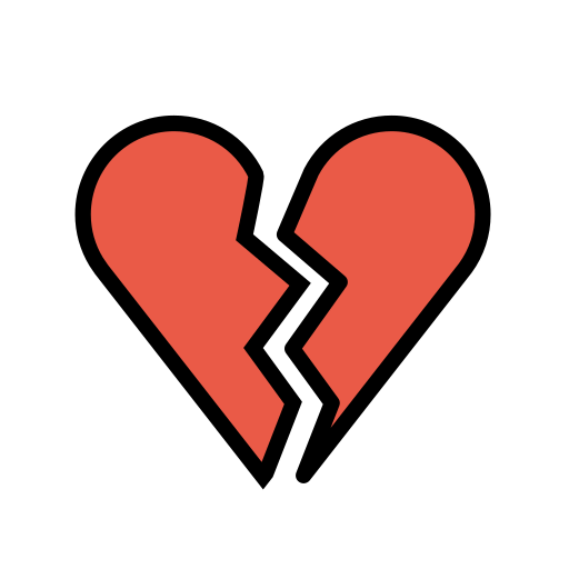Broken Heart for OpenMoji 16.0