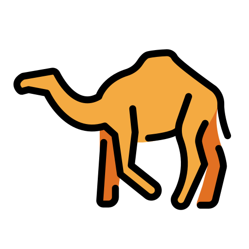 Dromedar för OpenMoji 16.0
